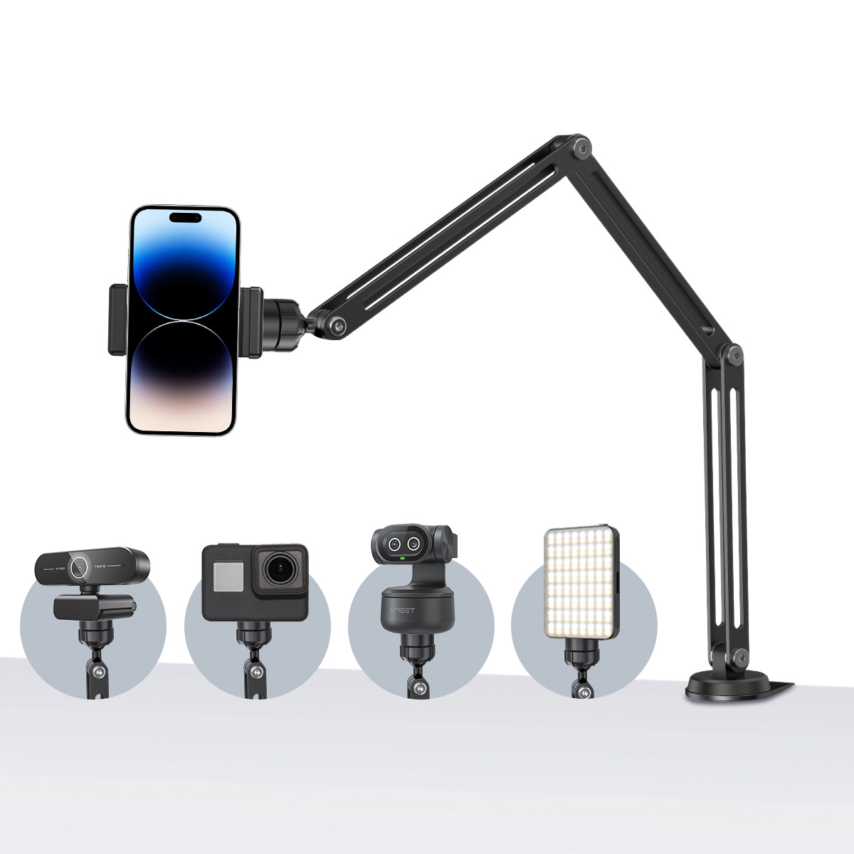 Desk Setup With Mic - Braço Ajustável EMEET com Capacidade de