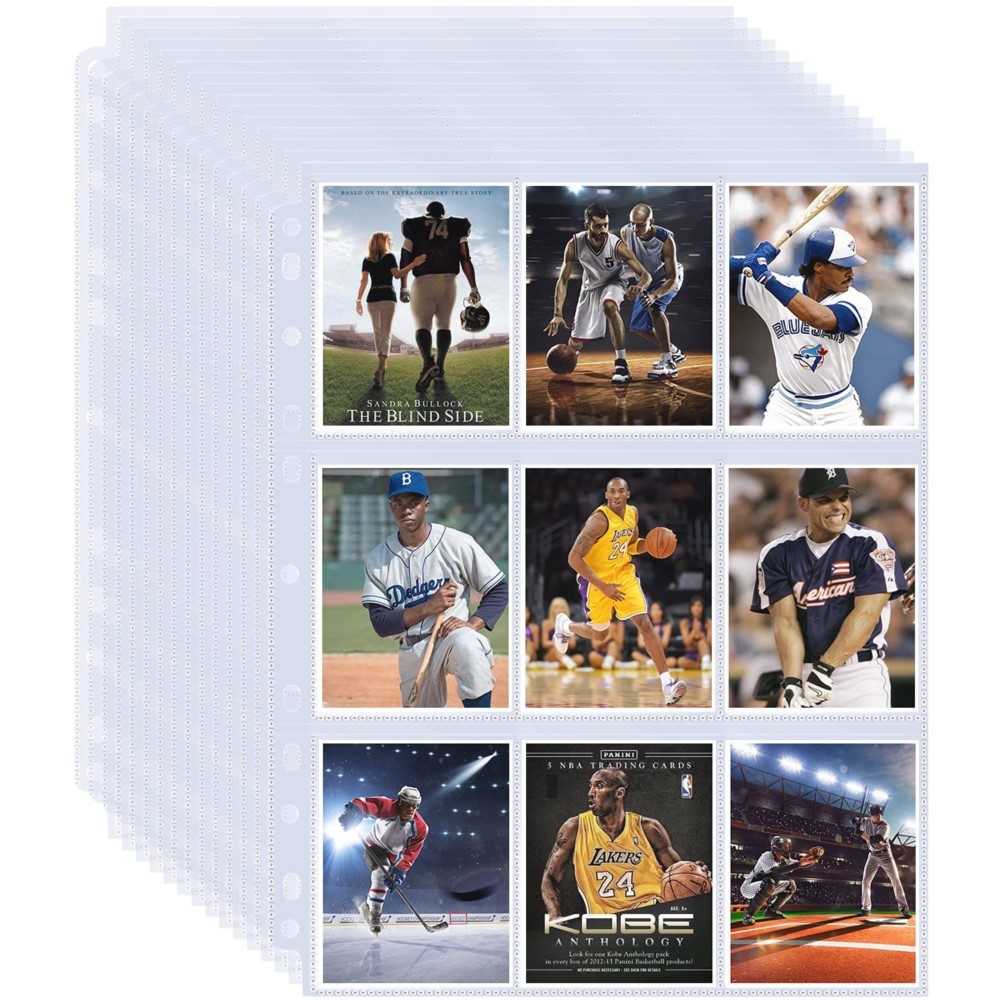 Ring Binder Box - 50 Folhas de Protetores de Cartas