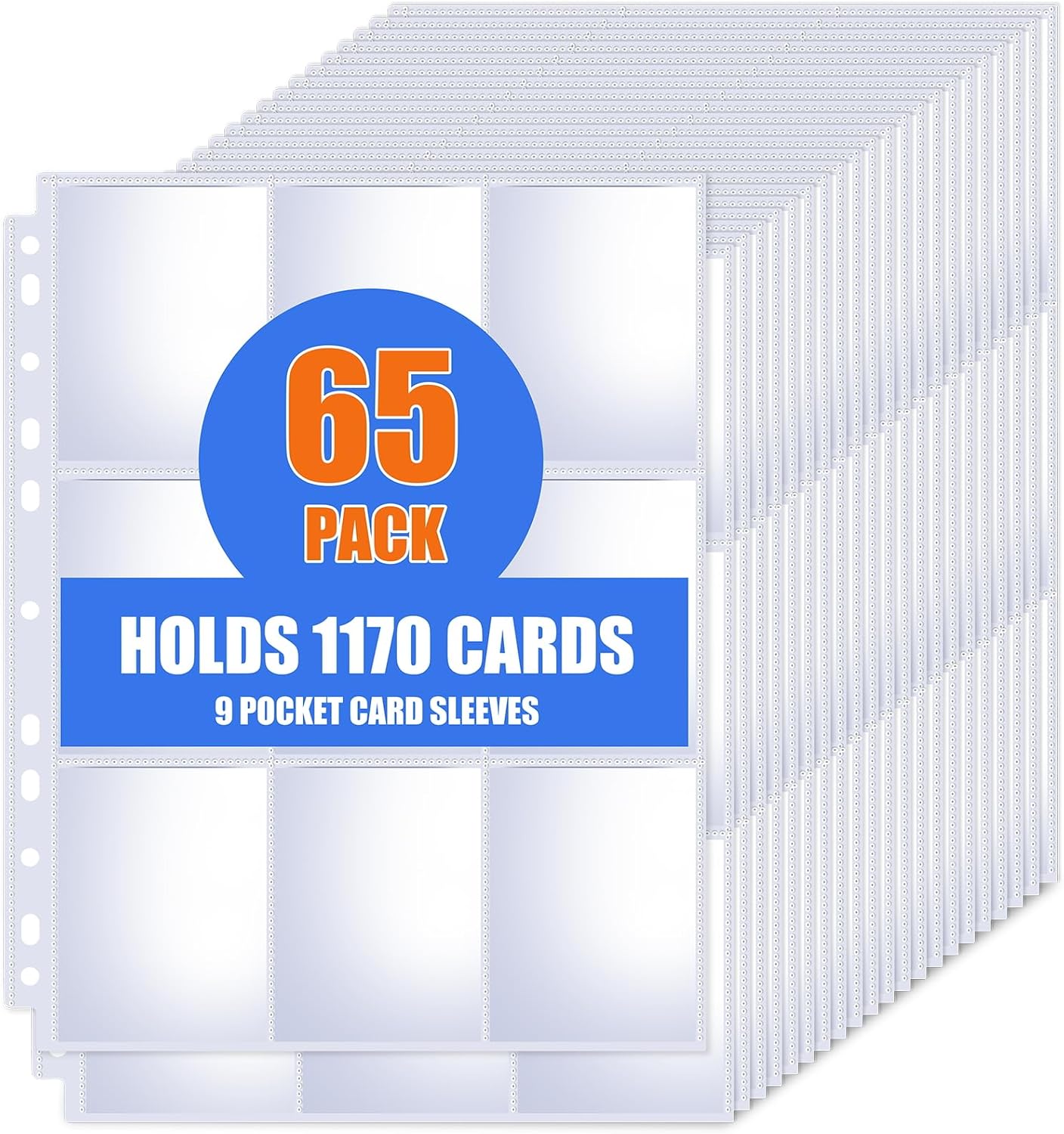 Ring Binder Box - Pacote com 65 Folhas de Protetores