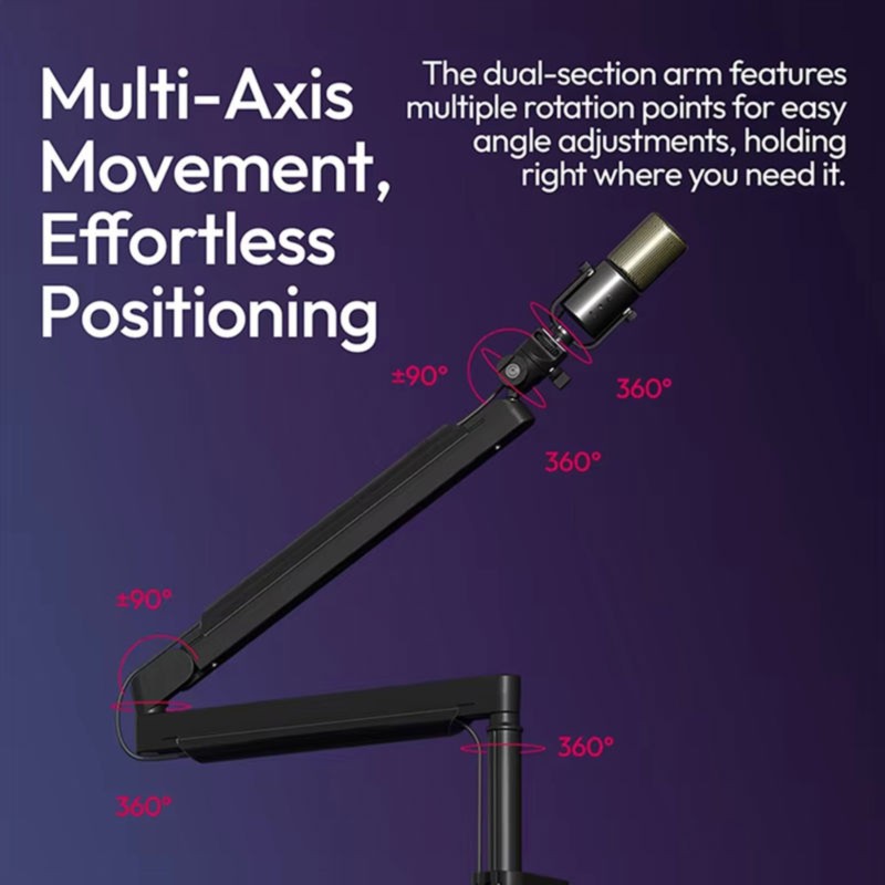 Desk Setup With Mic - Super Promoção: Braço Articulado Ajustável para