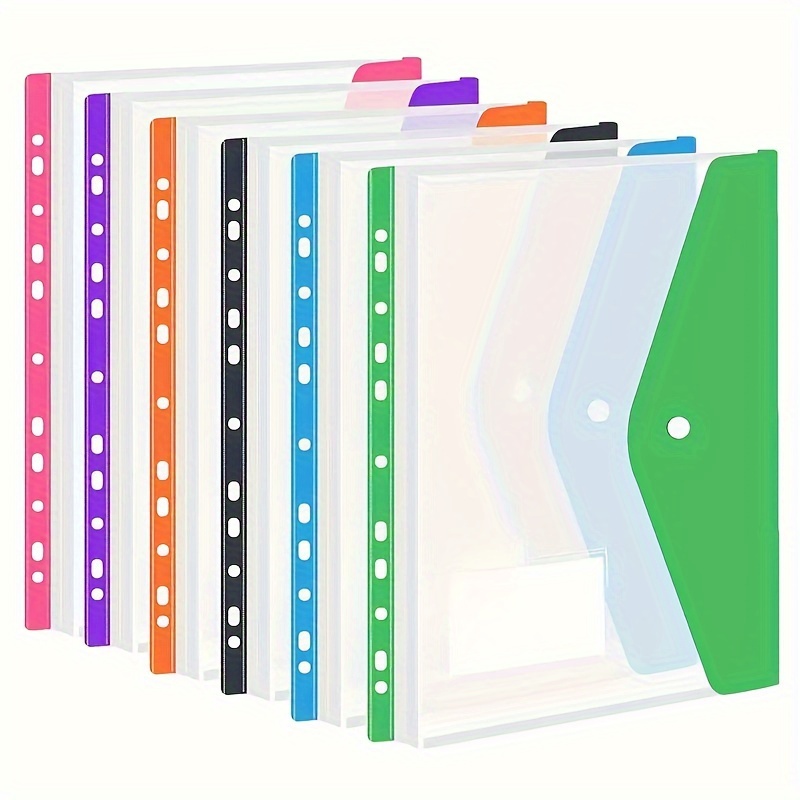 Ring Binder Box - Pastas de arquivo de plástico coloridas
