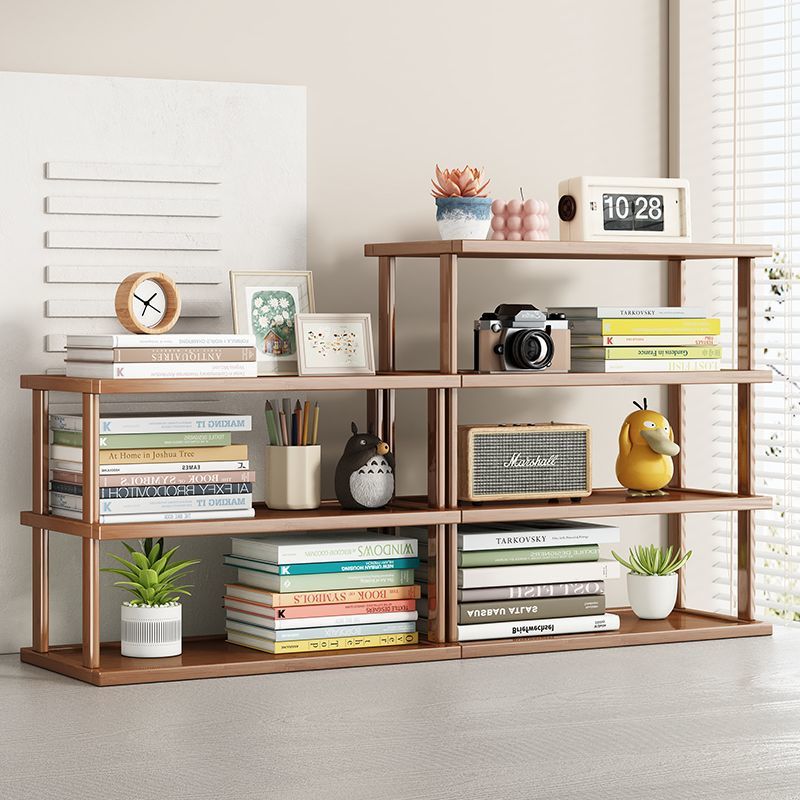 Desk Setup Organizer - Estante de Armazenamento Empilhável para Mesa,