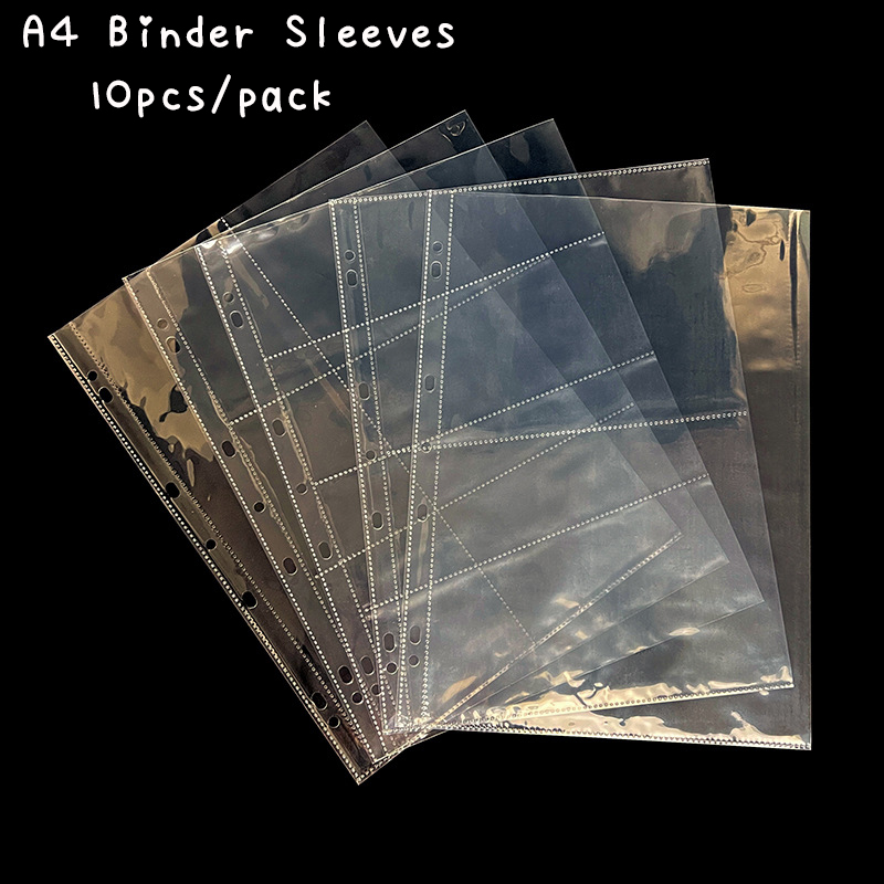 Ring Binder Box - Sharkbang 10 peças mangas fichário a4