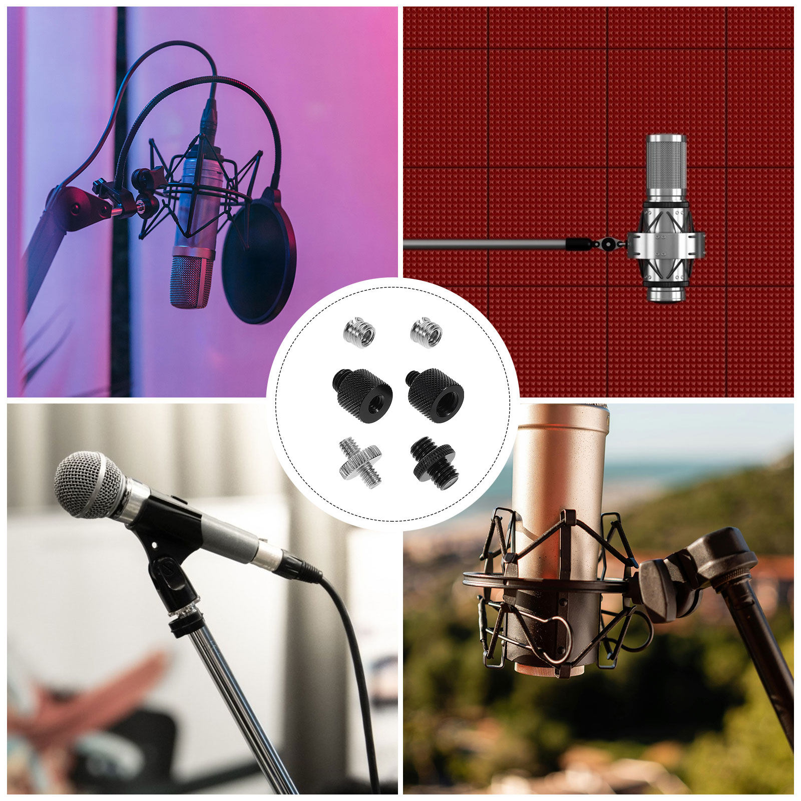 Adaptador de Rosca para Microf - Desk Setup With Mic avaliação e preço