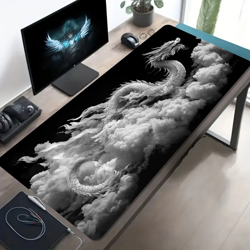 Mouse Pad Gamer Dragão Preto e - Desk Setup Laptop And Pc avaliação e preço
