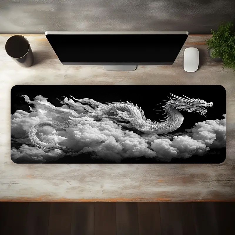 Mouse Pad Gamer Dragão Preto e - Desk Setup Laptop And Pc avaliação e preço