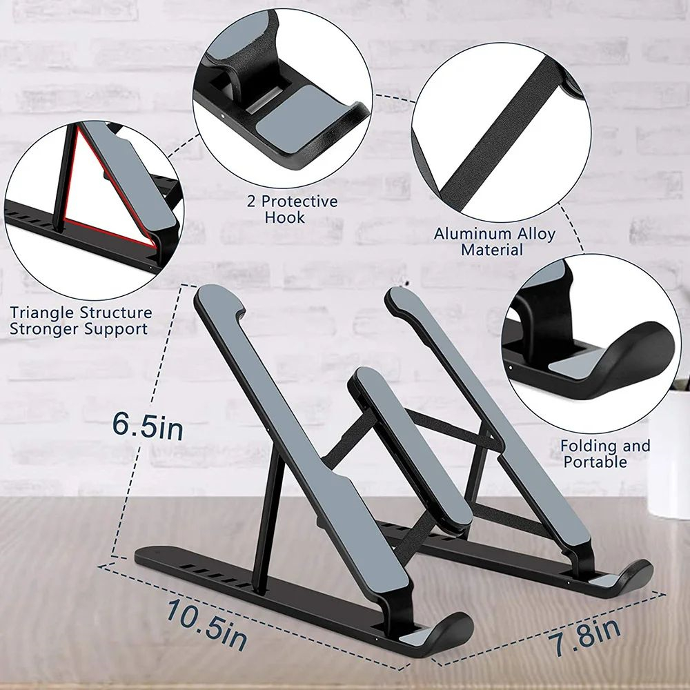 Suporte dobrável para laptop,  - Desk Setup Macbook avaliação e preço