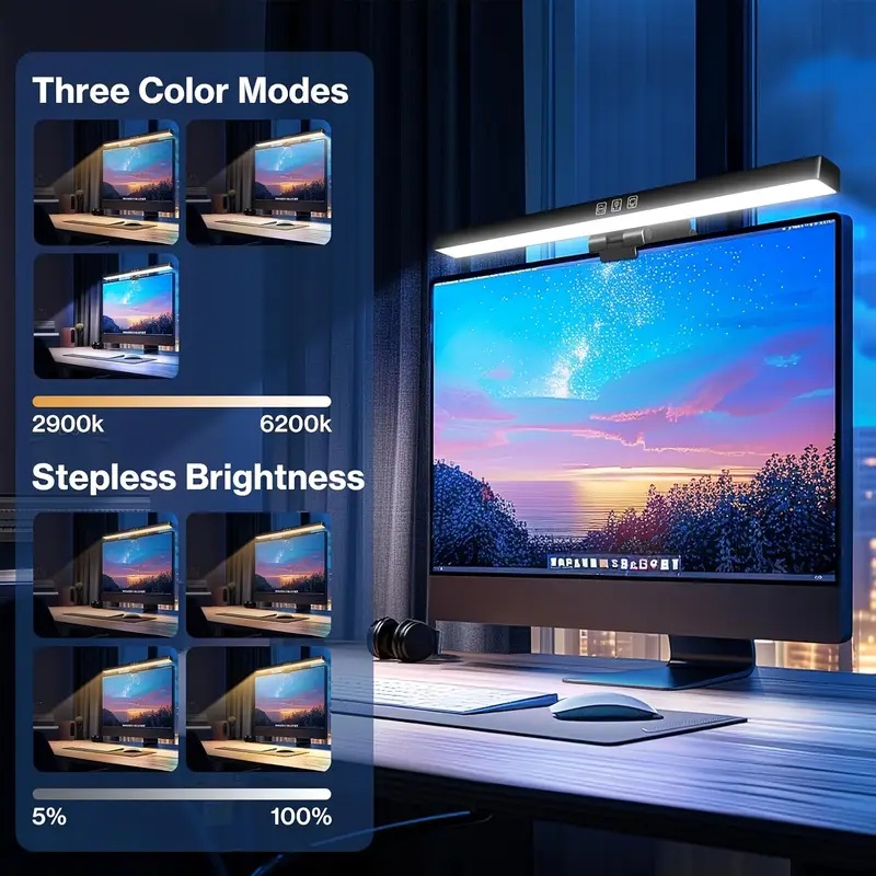 Barra de luz led para monitor  - Led Desk Light Usb avaliação e preço