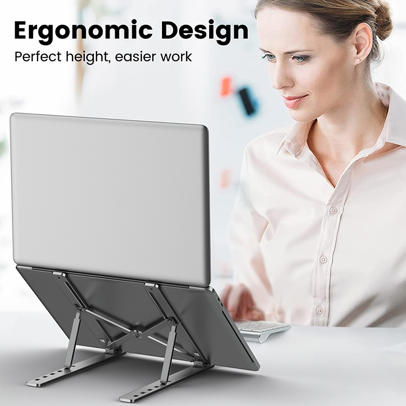 Metal portátil dobrável portát - Desk Setup Macbook avaliação e preço