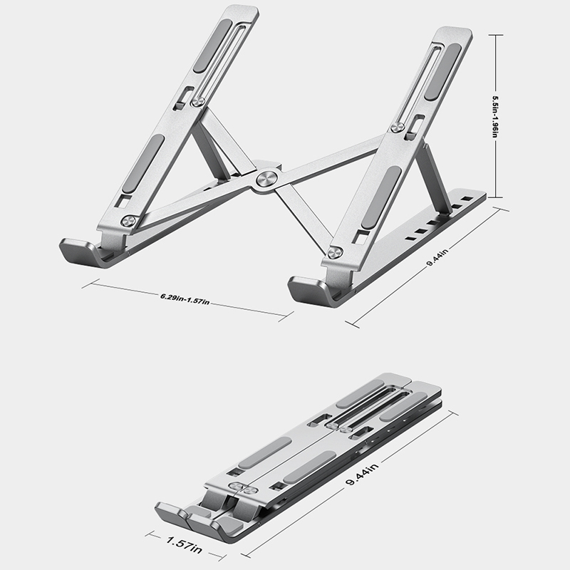 Metal portátil dobrável portát - Desk Setup Macbook avaliação e preço