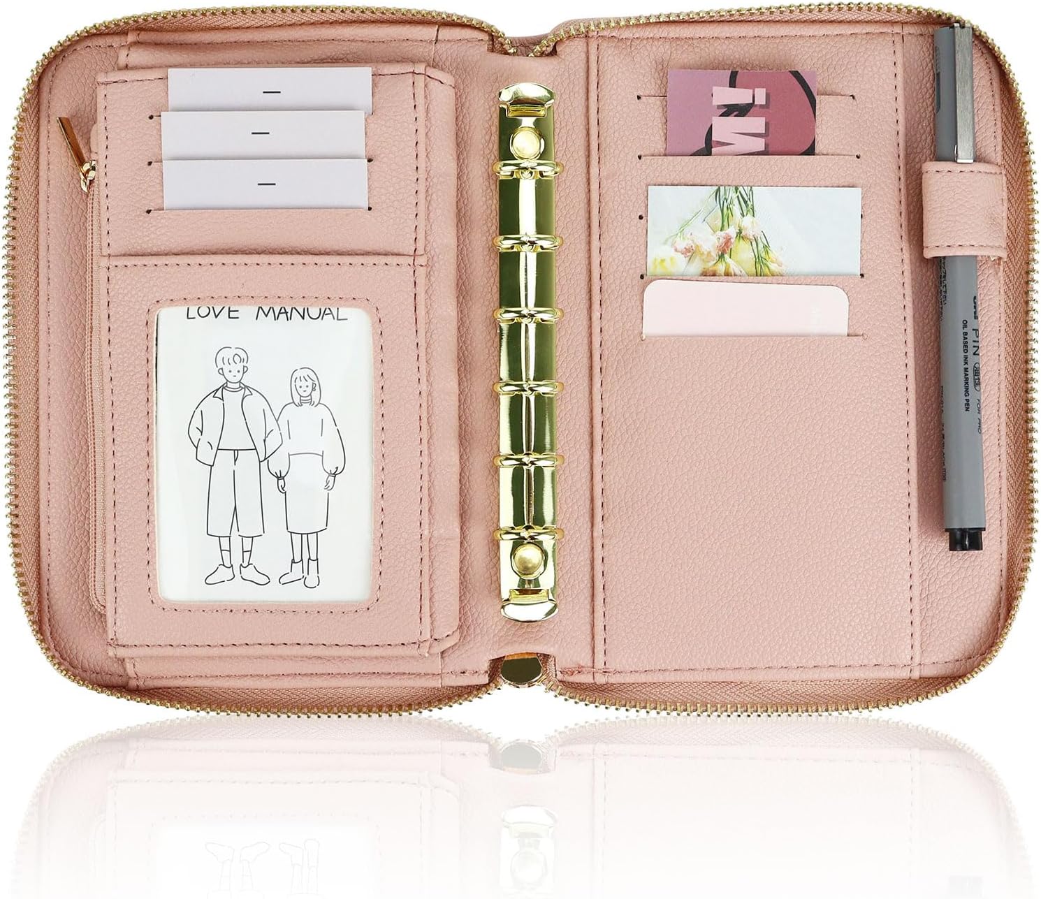Pasta de orçamento de couro a7 - Ring Binder Box avaliação e preço