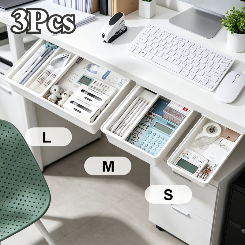 Caixa de Armazenamento Oculta, - Desk Setup Organizer avaliação e preço