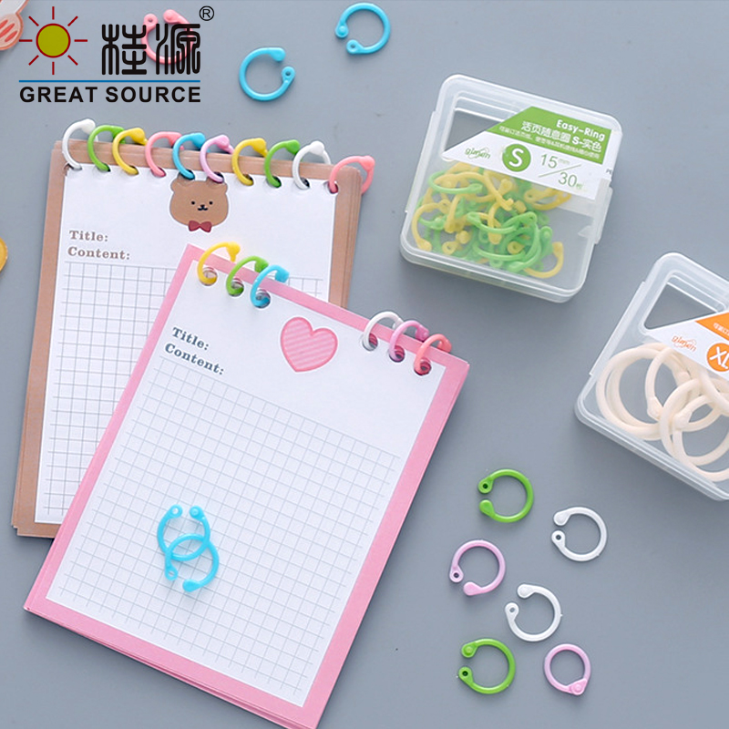 Makeasy colorido anel fichário - Ring Binder Box avaliação e preço