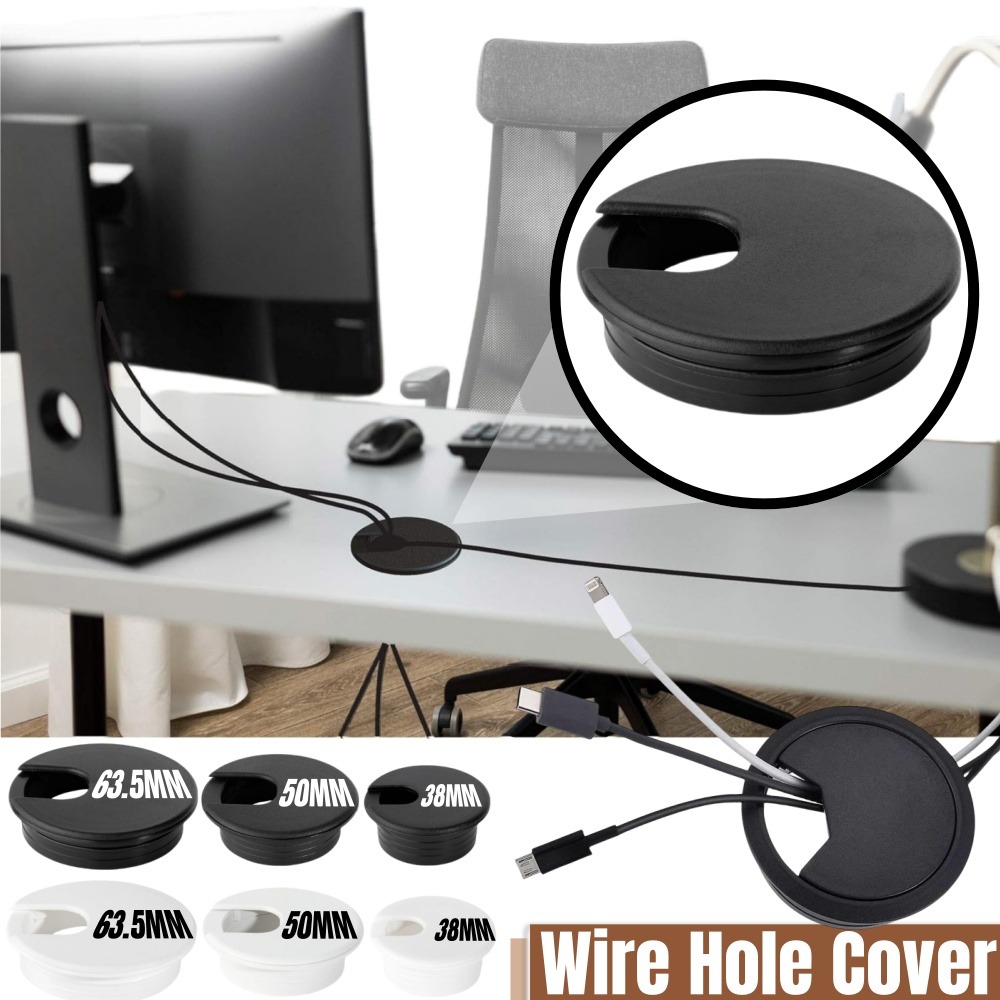Tampa de buraco de fio de plás - Desk Setup Organizer avaliação e preço