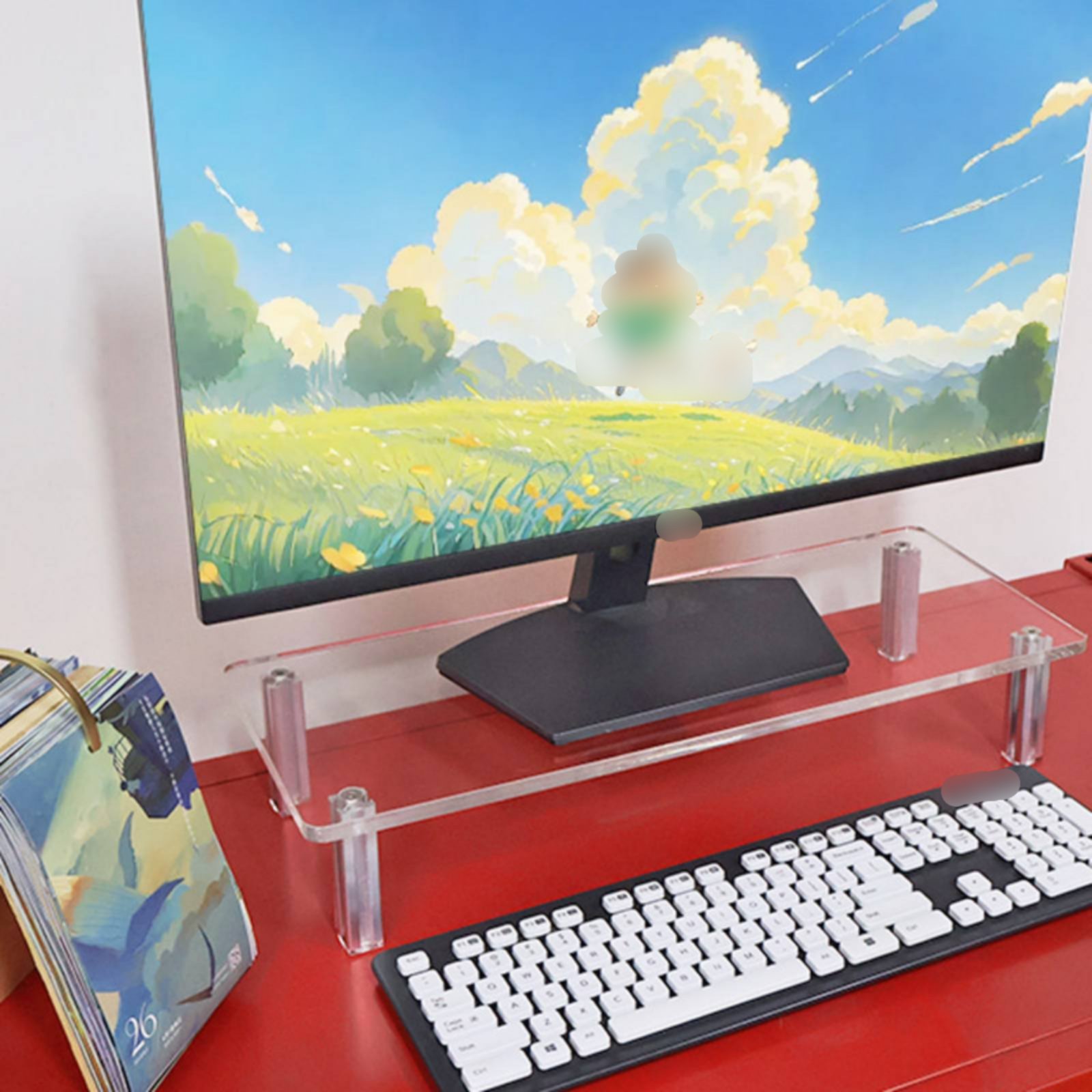 Suporte de Monitor em Acrílico - Desk Setup Organizer avaliação e preço