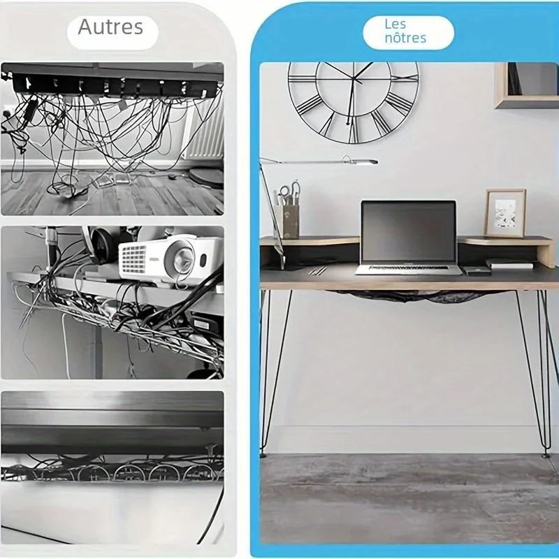 Rede de gerenciamento de cabos - Desk Setup Organizer avaliação e preço