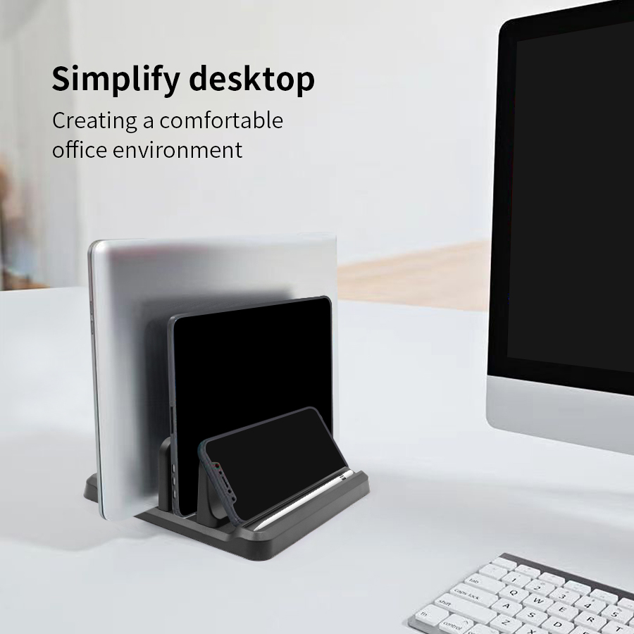 Suporte vertical para laptop,  - Desk Setup Macbook avaliação e preço