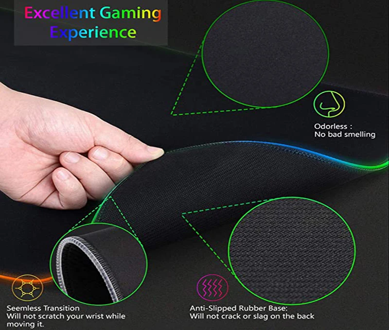 Mouse Pad RGB XXL HD Grande Pr - Desk Setup Laptop And Pc avaliação e preço