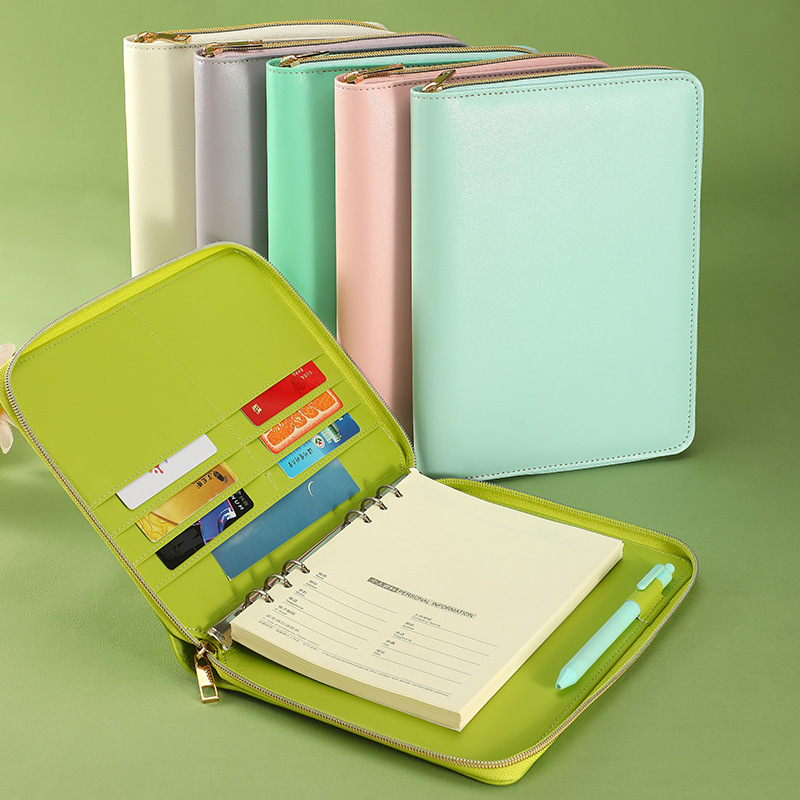Nova pasta brilhante a5 a6 com - Ring Binder Box avaliação e preço