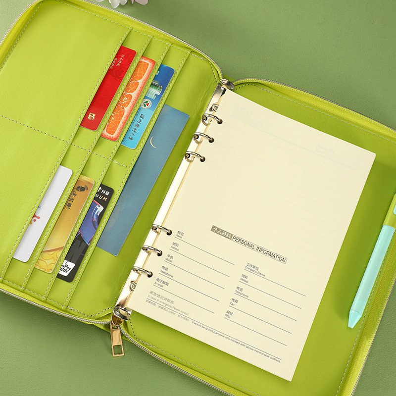Nova pasta brilhante a5 a6 com - Ring Binder Box avaliação e preço